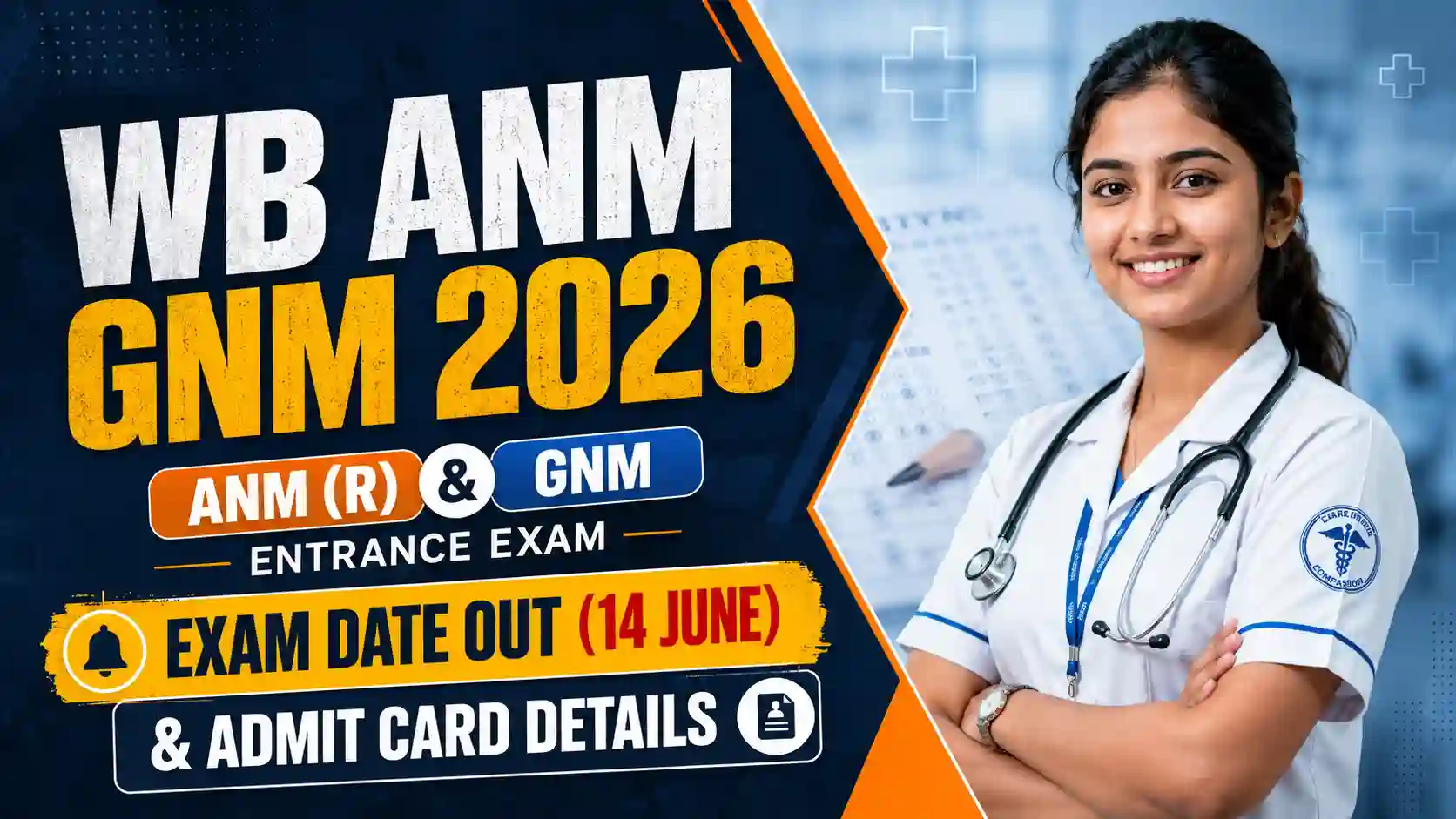 WB ANM GNM Exam Date 2026 Notification and Admit Card Download Guide Banner