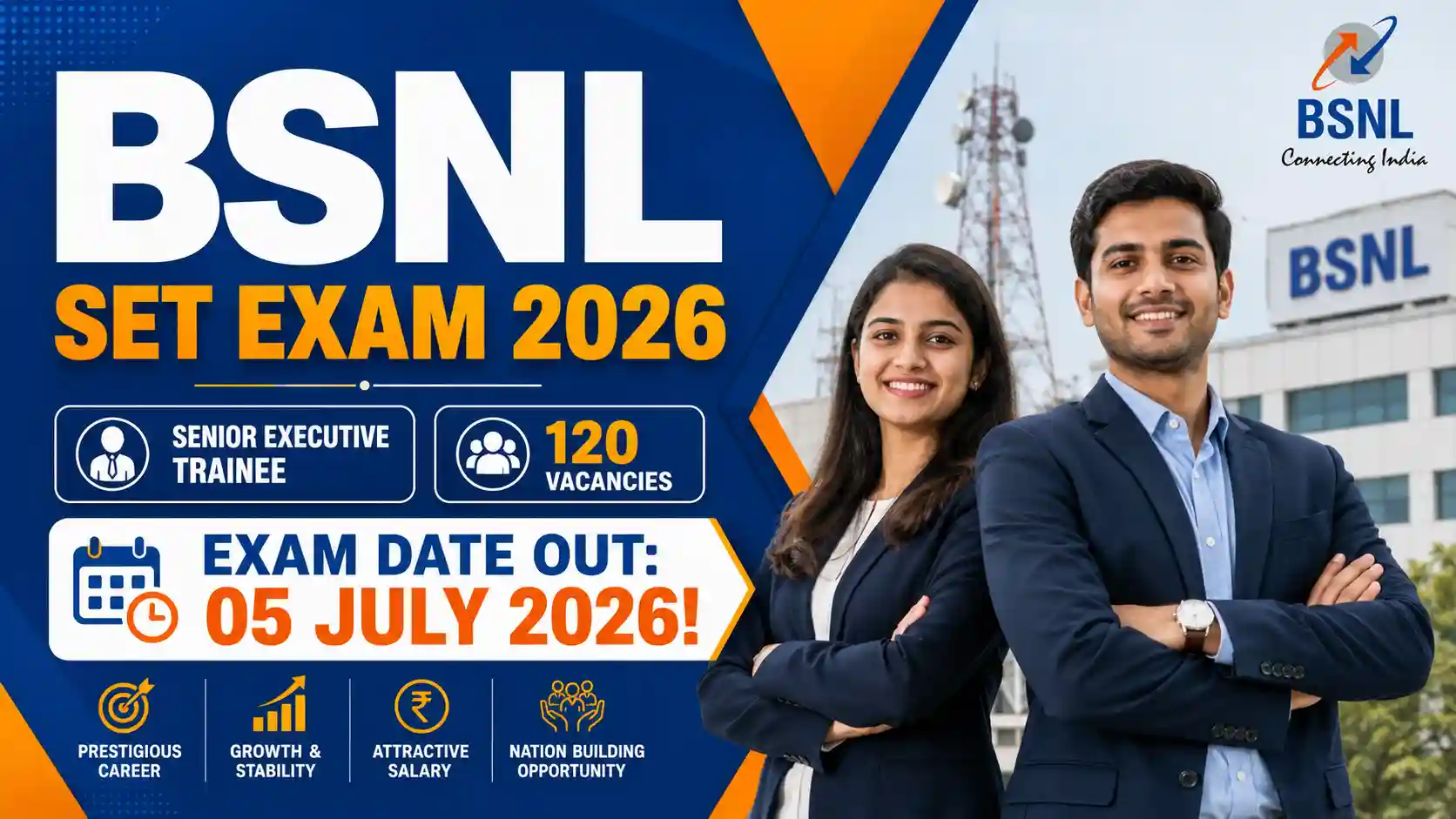 BSNL Senior Executive Trainee Exam Date 2026 Notification and Admit Card Updates