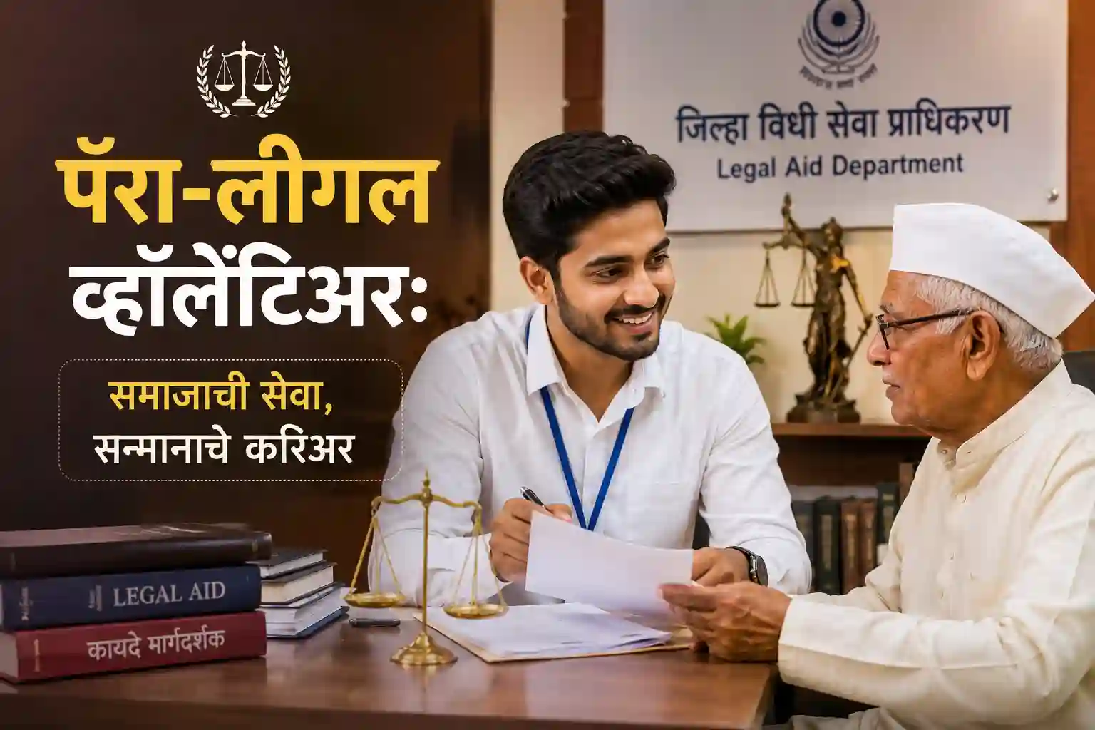 माहितीपूर्ण लेख: जिल्हा विधी सेवा प्राधिकरणात पॅरा-लीगल व्हॉलेंटिअर म्हणून निवड होण्यासाठी पात्रतेचे नियम आणि अर्ज करण्याची प्रक्रिया.