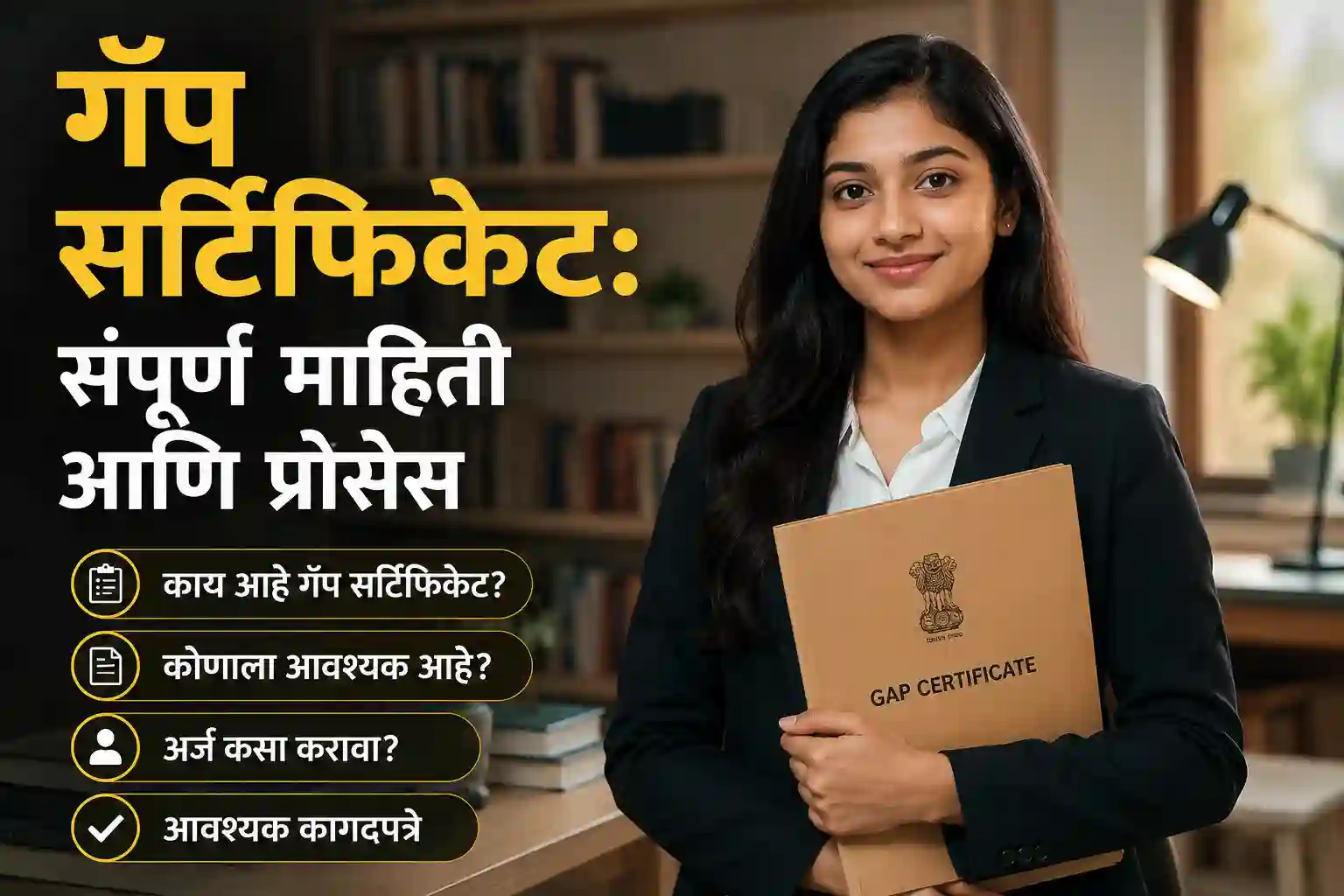 गॅप सर्टिफिकेट कसे काढावे याची संपूर्ण माहिती देणारे मार्गदर्शक आणि प्रोसेस.