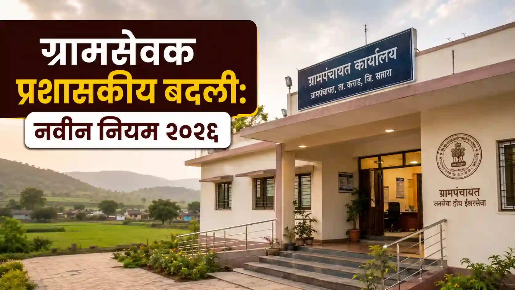 ग्रामसेवक प्रशासकीय बदलीचे नवीन शासकीय नियम दाखवणारे मुख्य चित्र