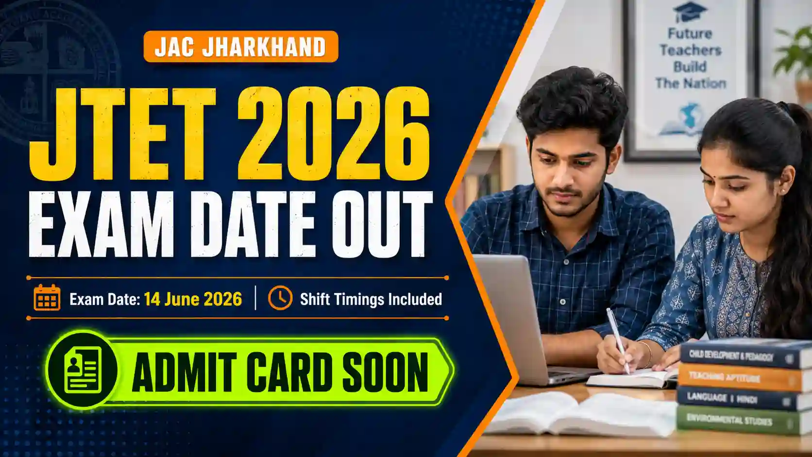 Jharkhand TET Exam Date 2026 Schedule and Shift Timings Official Announcement Banner