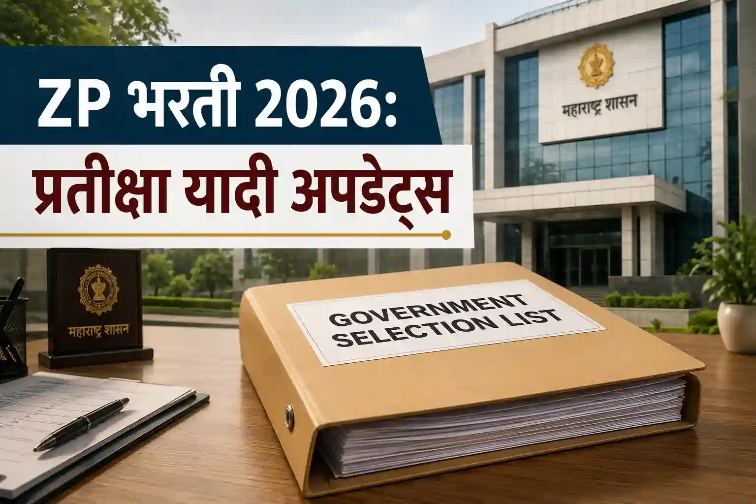 Zilla Parishad recruitment waiting list and joining letter update for Maharashtra candidates.