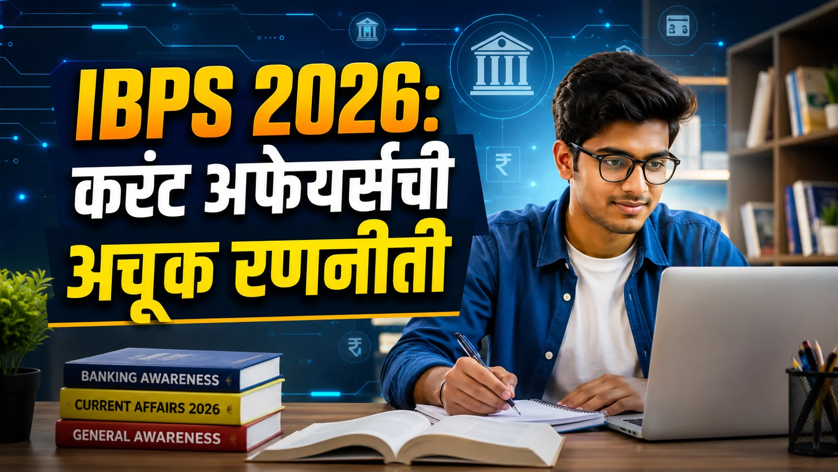 IBPS 2026 परीक्षांसाठी चालू घडामोडींचा अभ्यास कसा करावा याचे सविस्तर मार्गदर्शन.