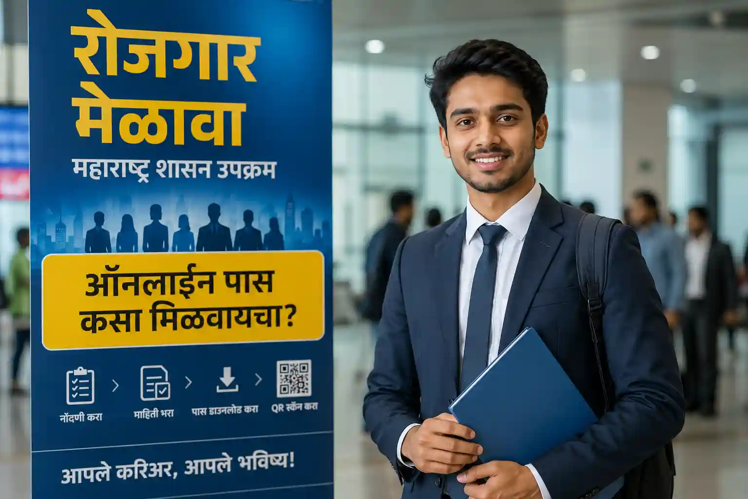 महाराष्ट्र रोजगार मेळावा ऑनलाइन पास मिळवण्याची संपूर्ण माहिती आणि स्टेप-बाय-स्टेप प्रक्रिया.