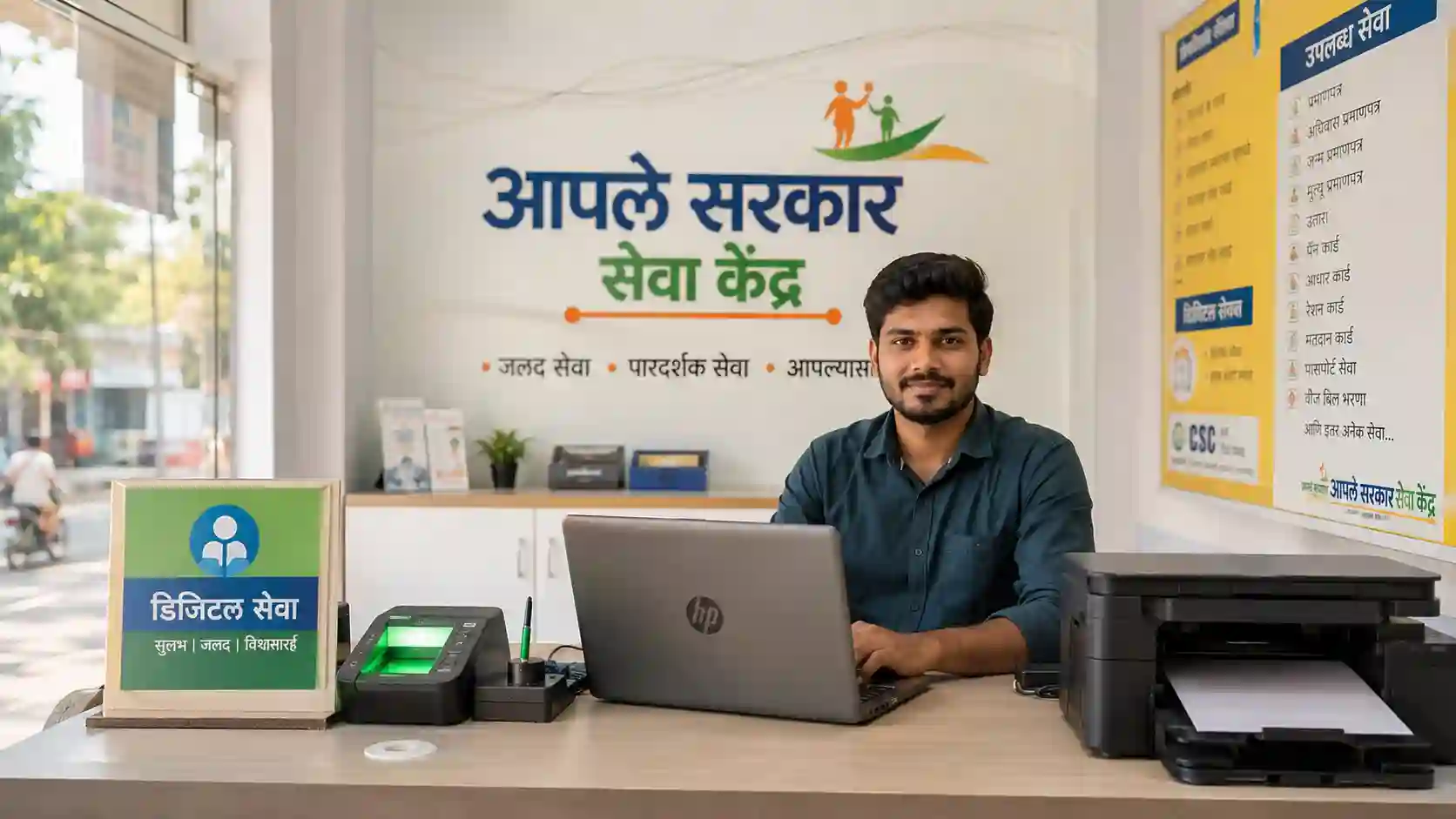 आपले सरकार सेवा केंद्र लायसन्स अर्ज प्रक्रिया आणि नफा दर्शवणारी माहिती पुस्तिका
