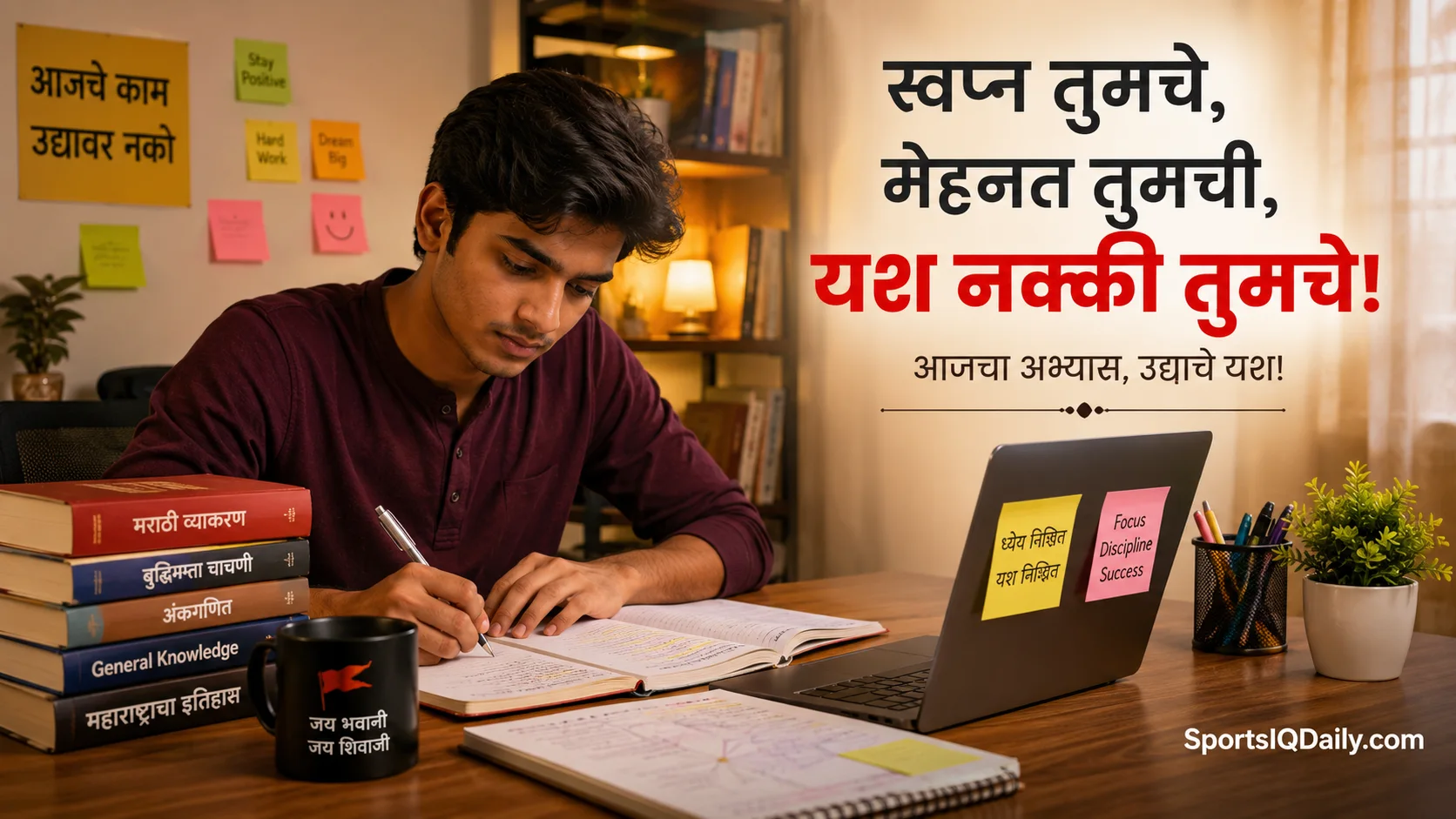 घरी बसून विना क्लास सेल्फ स्टडी करून महाराष्ट्र सरळसेवा परीक्षा क्रॅक करण्याचे अचूक मार्गदर्शन.